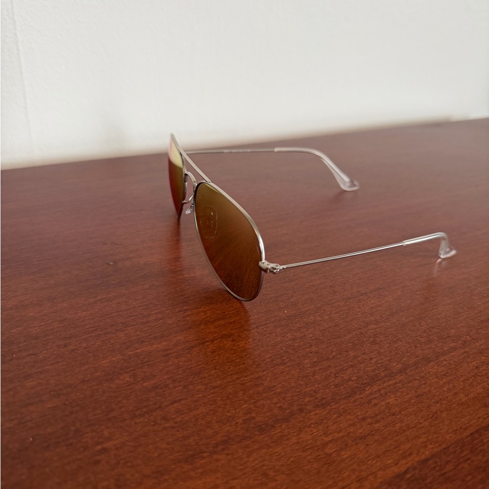 Ray-Ban RB3025 Pink Mirror Aviator Sunglasses - Picture 3 of 6